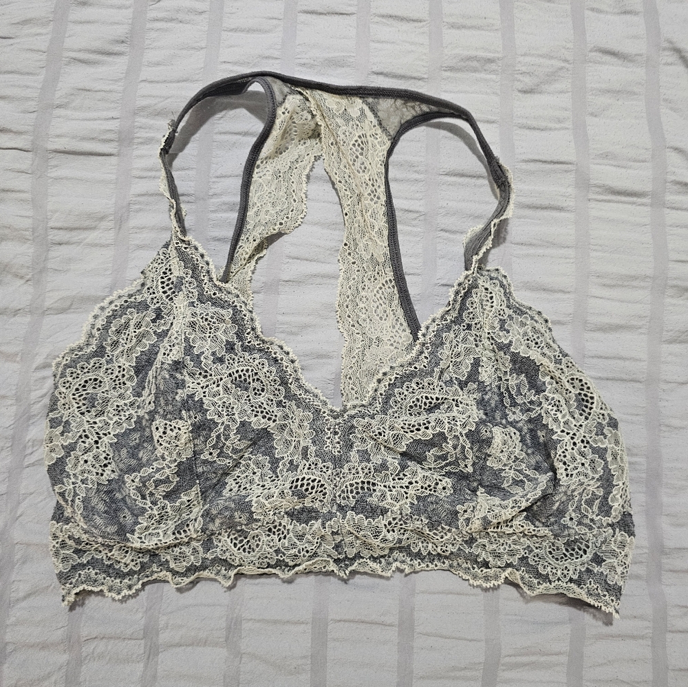 Grey Lace Bralette